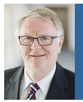 Gesicht von Frank Stefan, begleitet von Zitat, zur Europawahl