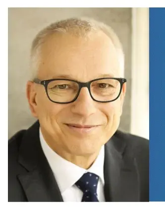 Gesicht von Hubertus Jäger, mit Zitat, zur Europawahl 